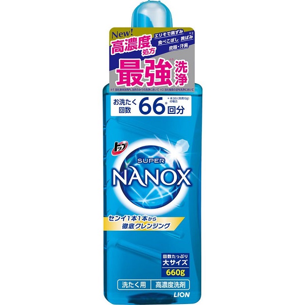 ライオン トップ スーパーナノックス 本体大 660g (12)